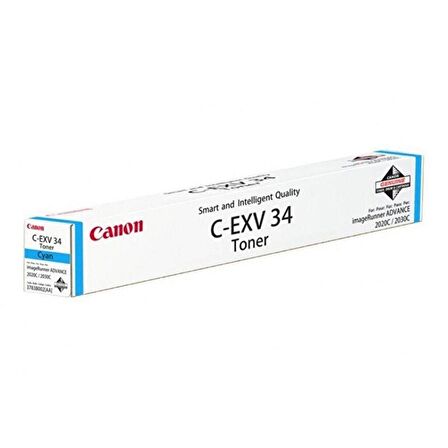 Canon C-EXV-34 Mavi Fotokopi Toneri