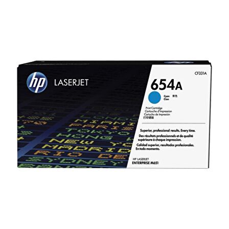 Hp 654A-CF331A Mavi Toner