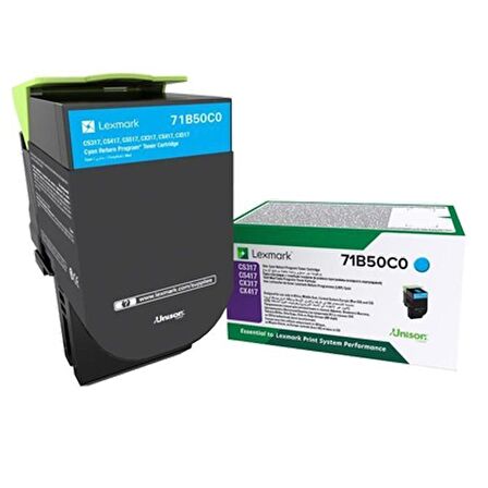 Lexmark CS421-78C50C0 Mavi Toner