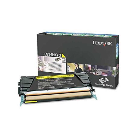 Lexmark C736-C736H1YG Sarı Toner Yüksek Kapasiteli