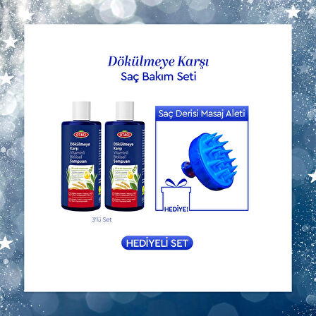 Otacı Dökülmeye Karşı Şampuan Seti - Saç Masaj Aleti Hediyeli