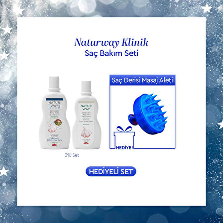 Otacı Naturway Klinik Saç Bakım Seti - Saç Masaj Tarağı Hediyeli