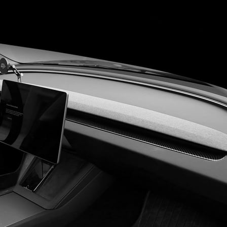 TESLA MODEL Y JUNİPER İÇİN UYUMLU GÖĞÜS HAVALANDIRMA  ALANI KAPLAMA 2 PARÇA MAT KARBON