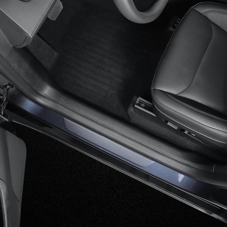 TESLA MODEL Y JUNİPER İÇİN UYUMLU KAPI EŞİK KORUMA SETİ- 4 PARÇA SİYAH