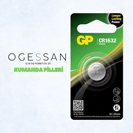 GP 1632 PİL 5Lİ PAKET