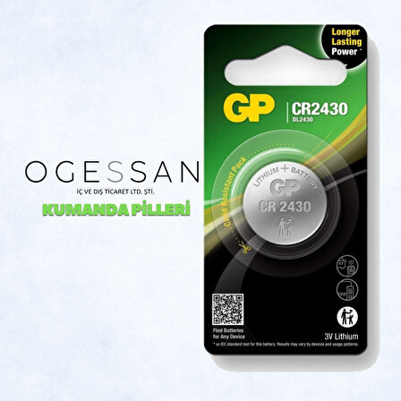 GP 2430 PİL 5 Lİ PAKET