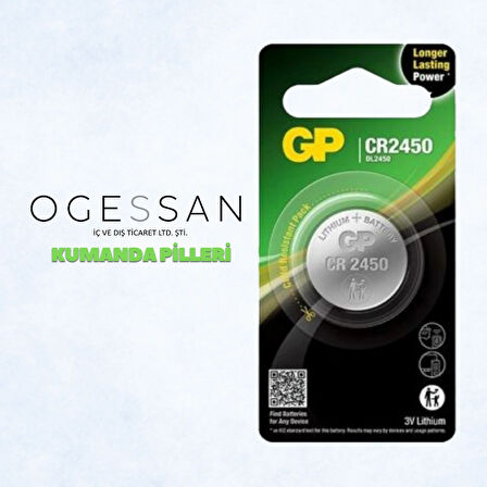 GP 2450 PİL 5Lİ PAKET