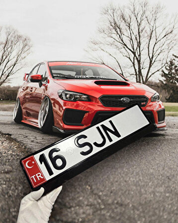 Tr Plaka Sticker 2'li - Türkiye Plaka Sticker - TR Logolu