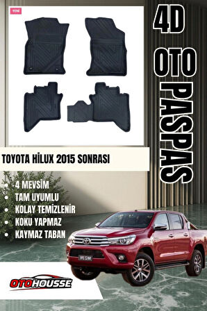 Toyota Hilux 2015 sonrası Havuzlu Oto Paspas