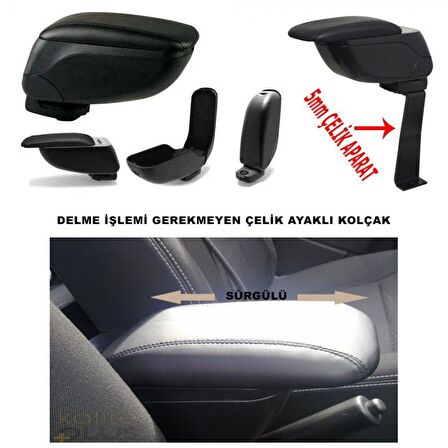 Renault Symbol 3 Sedan 2019 Model Premium Kol Dayama Siyah Kolçak Delme Yok