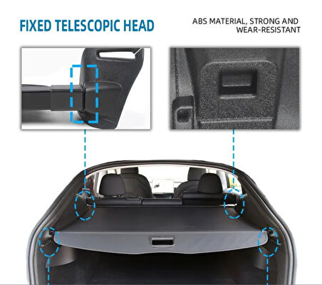 Model Y İçin Uyumlu Bagaj Perdesi 