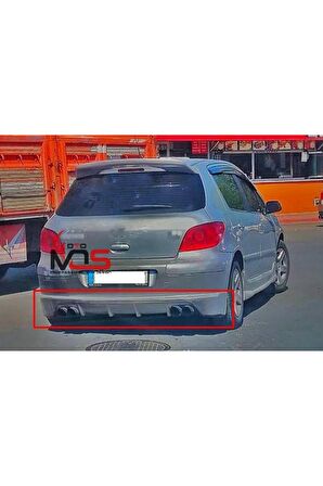 PEUGEOT 307 ARKA TAMPON EKİ KARLIK FİBERGLASS BOYASIZ