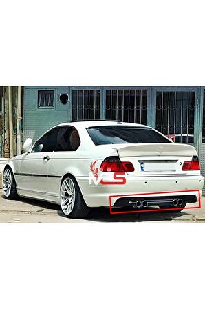 BMW E46 M TAMPON DİFÜZÖR ÇİFT ÇIKIŞ FİBERGLASS BOYASIZ