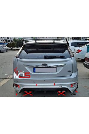 FORD FOCUS 2.5 ARKA TAMPON EKİ FİBERGLASS BOYASIZ