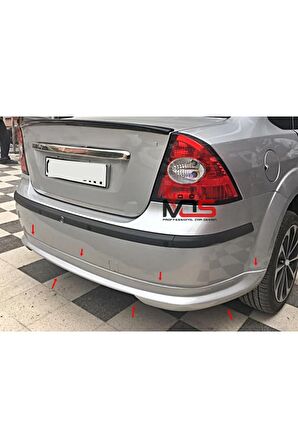 FORD FOCUS 2 SEDAN ARKA TAMPON EKİ FİBERGLASS BOYASIZ