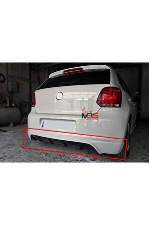 VW POLO 6R 2010-2015 ARKA TAMPON EKİ FİBERGLASS BOYASIZ