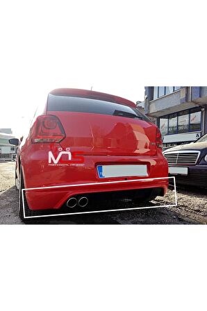 VW POLO 6R 2010-2015 ARKA TAMPON EKİ FİBERGLASS BOYASIZ