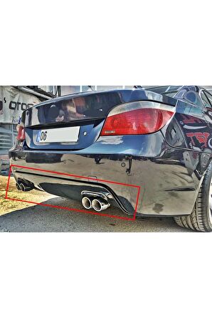 BMW E60 M TAMPON DİFÜZÖR ÇİFT ÇIKIŞ FİBERGLASS BOYASIZ