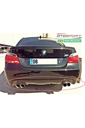 BMW E60 M TAMPON DİFÜZÖR ÇİFT ÇIKIŞ FİBERGLASS BOYASIZ