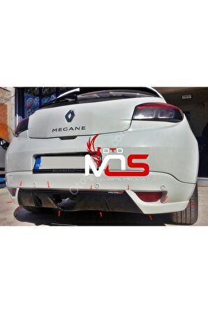 RENAULT MEGANE 3 COUPE ARKA DİFÜZÖR RS GÖRÜNÜM FİBERGLASS BOYASIZ