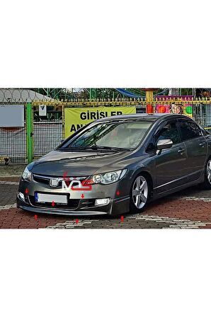 HONDA CİVİC FD6 MAKYAJSIZ KASA ÖN TAMPON EKİ KARLIK 2006-2009 FİBERGLASS BOYASIZ