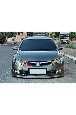 HONDA CİVİC FD6 MAKYAJSIZ KASA ÖN TAMPON EKİ KARLIK 2006-2009 FİBERGLASS BOYASIZ