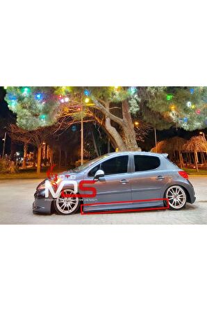 PEUGEOT 207 AERO MARŞPİYEL SAĞ SOL TK FİBERGLASS BOYASIZ
