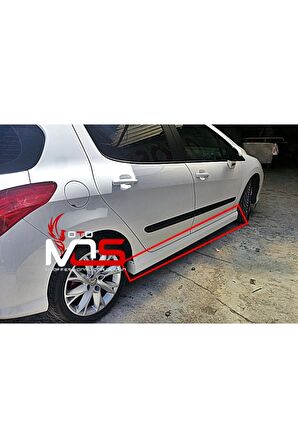 PEUGEOT 308Uyumlu  CUSTOM MARŞPİYEL SAĞ SOL TK FİBERGLASS BOYASIZ