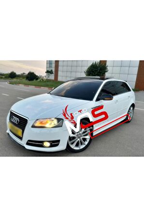 AUDİ A3 R MARŞPİYEL SAĞ SOL TAKIM FİBERGLASS BOYASIZ