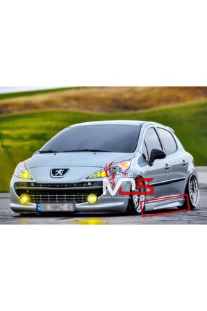 PEUGEOT 207 GTX MARŞPİYEL SAĞ SOL TAKIM FİBERGLASS BOYASIZ