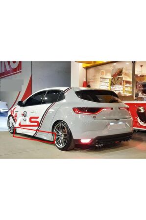 RENAULT MEGANE 4 UYUMLU MARŞPİYEL SAĞ SOL TAKIM FİBERGLASS BOYASIZ