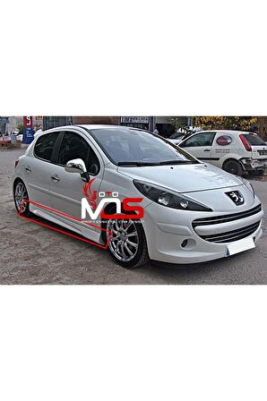 PEUGEOT 207 GTX UYUMLU MARŞPİYEL SAĞ SOL TAKIM FİBERGLASS BOYASIZ