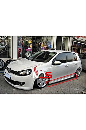 Vw Golf mk6 R  Uyumlu Marşpiyel Sağ Sol Takım Fiberglass Boyasız