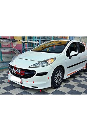 Peugeot 207 Ön Tampon Eki Fiberglass Boyasız