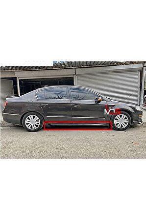 VW PASSAT B6 R LİNE MARŞPİYEL SAĞ SOL TAKIM FİBERGLASS BOYASIZ