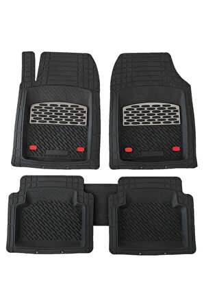 Skoda Fabia Hb 2009 4d Havuzlu Üniversal Yeni Nesil Pro Paspas Siyah - Gri