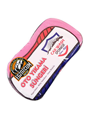 Oto araba yıkama süngeri pembe 1 adet