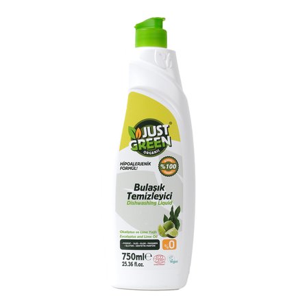 Just Green Organik Bulaşık Temizleyici Okaliptus Lime 750Ml ( 1 ADET )