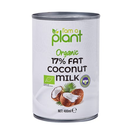I'am A Plant Organik Hindistan Cevizi Sütü %17 400 Ml ( 1 ADET )