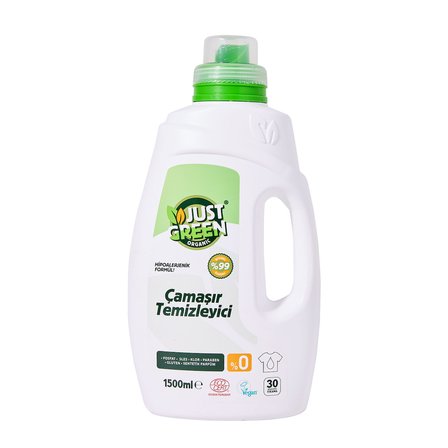Just Green Organik Çamaşır Temizleyici 30 Yıkama 1.5 L ( 1 ADET )