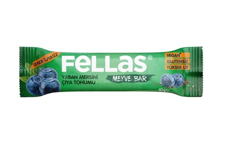 Fellas Meyve Bar - Chia ve Yaban Mersini (40 g) ( 1 ADET )