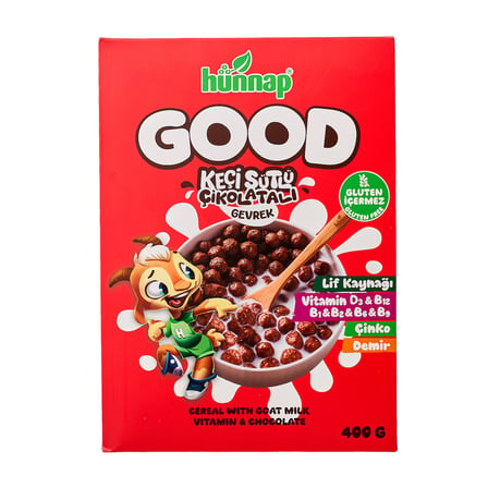 Hünnap Good Keçi Sütlü Çik.glütensiz Gevrek 400 G ( 1 ADET )