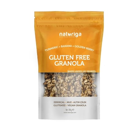 Naturiga Glutensiz Granola (Zerdeçal, Altın Çilek) ( 1 ADET )