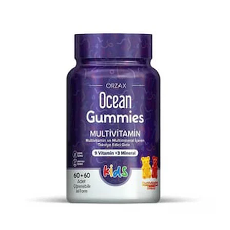 Ocean Gummies Multivitamin Kids 120 Çiğnenebilir Jel Form ( 1 ADET )