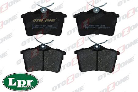 Otozone FDA4006 Arka Balata 308 SW 1.4 16V-1.6 16V-2.0-1.6 HDI 07 Partner Tepee-Berlingo 1.6-1.6 HDI 08 Gdb1799 4254.14