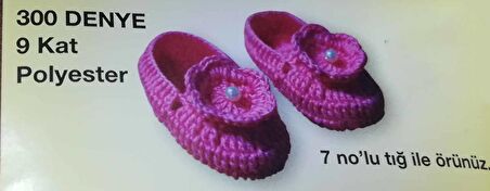 9 Kat Patik Ve Kasnak İpi Bordo 814