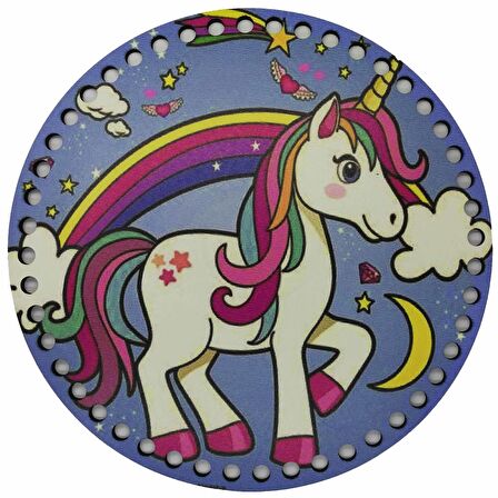 Ahşap Çanta Plakası 7294 Unicorn