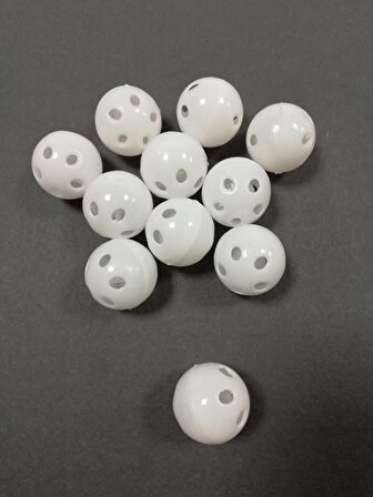 Amigurumi Çıngırak Zili Beyaz 10 Adet