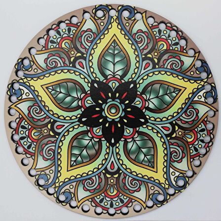 Ahşap Çanta Plakası 7259 Mozaik