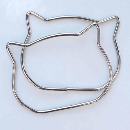 Çanta Sapi Metal Kedi Gümüş